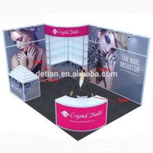 Oferta de acrílico exibição de acrílico unha exposição estande de material comércio show display stand 10x10 feira de exposição